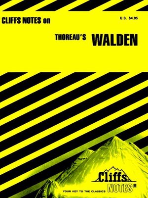 cover image of CliffsNotes on Thoreau's Walden